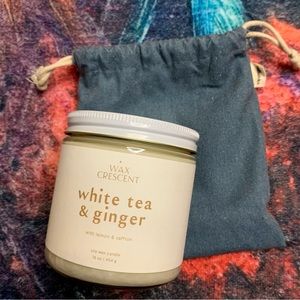 💜 Wax Crescent White Tea & Ginger Candle NWT